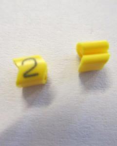 Cable noticeable clip 02-3 yellow/black 2   diameter 1.3-3.0